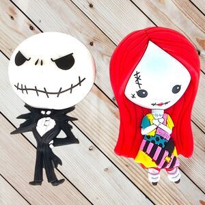 Disney Nightmare Before Christmas 3D Foam Magnet Jack and Sally
